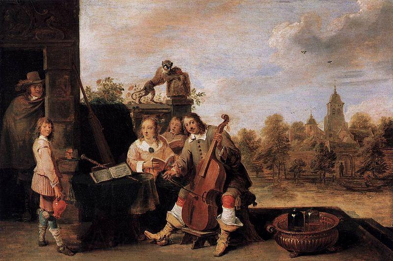 David Teniers the Younger The Painter and His Family France oil painting art